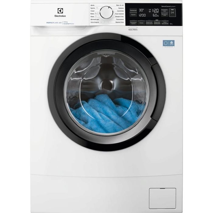 Пральна машина Electrolux фронтальна, 6кг, 1200, A, 41см, дисплей, інвертор, білий