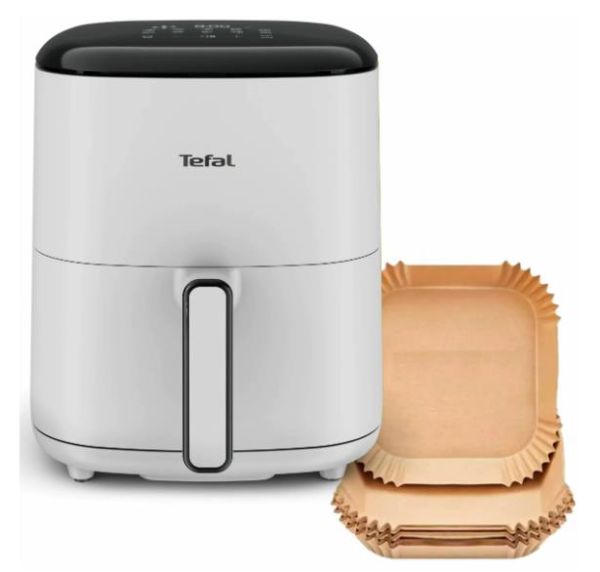 Мультипіч Tefal Easy Fry Max, 1500Вт, чаша-5л, сенсорне керув., 10 програм, пластик, білий
