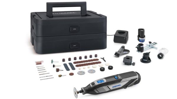 Шліфмашина шліфувально-гравірувальна Dremel 88240 5/65 Platinum+ 12В 2х2А·год 5000-35000об/хв 65 насадок ЗП кейс 0.66кг