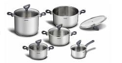 Набір посуду Tefal Daily Cook, 10предметів, нержавіюча сталь, бакеліт, скло
