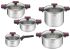 Набір посуду Tefal Cook&Clip, 10предметів, нержавіюча сталь,бакеліт, скло