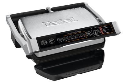 Гриль Tefal притискний OptiGrill+ Initial 2000Вт, темп. режимів-5, знімні пластини, метал