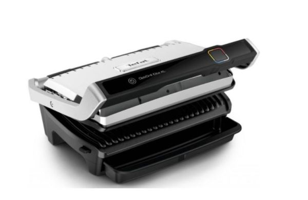 Гриль Tefal прижимний OptiGrill Elite XL 2200Вт, темп. режимів-16, з`ємні пластини, метал