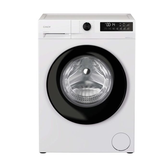 Пральна машина Candy ProWash 300 фронтальна, 9кг, 1400, A, 54.8см, дисплей, пара, інвертор, люк чорний, білий