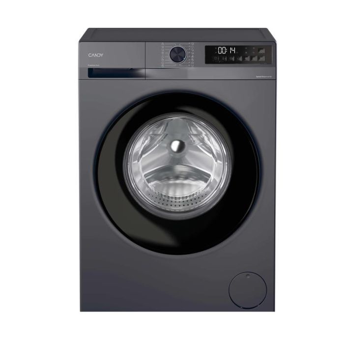 Пральна машина Candy ProWash 300 фронтальна, 8кг, 1400, A, 48см, дисплей, пара, інвертор, люк чорний, cріблястий