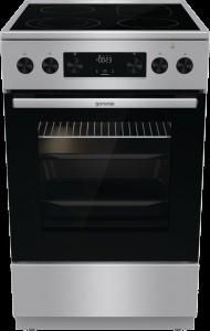 Плита Gorenje електрична склокерамічна, 70л, 50x60см, дисплей, приготування з паром, програматор, нерж