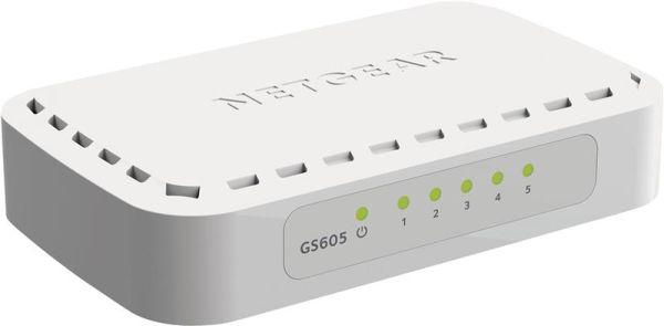 Комутатор NETGEAR GS605 5xGE, Некерований