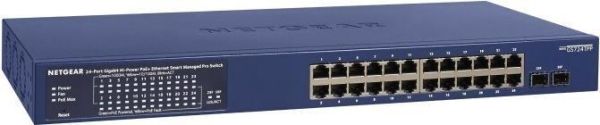 Комутатор NETGEAR GS724TP 24xGE PoE, 2xSFP, 190Вт, Керований L2