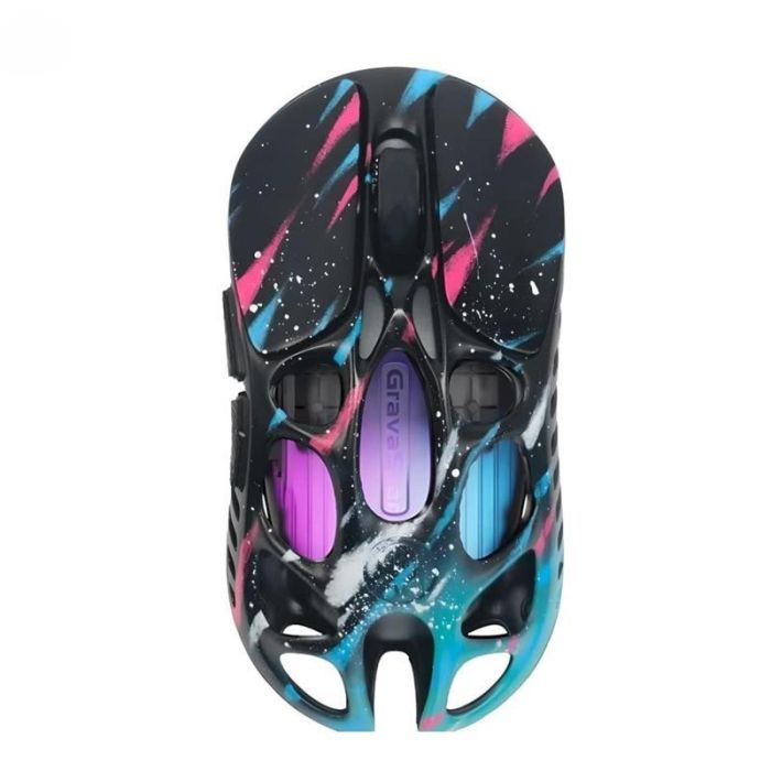 Миша GravaStar Mercury X Pro, 8K, BT/WL/USB-A, RGB, Neon Graffiti