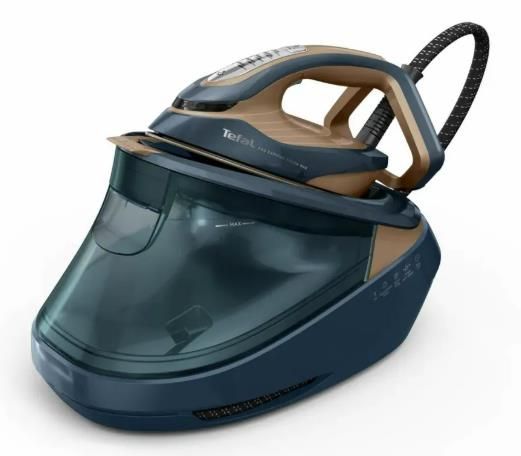 Праска-парогенератор Tefal Express Vision Max, 3000Вт, 1200мл, паровий удар -850гр, постійна пара - 215гр, керам. підошва, синьо-золотий