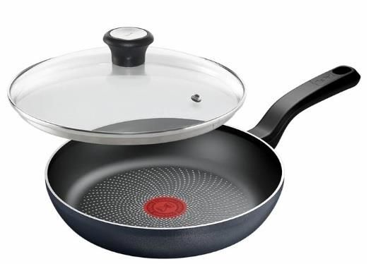Сковорода з кришкою Tefal So' Light, 28см, алюміній, бакеліт, скло, чорний