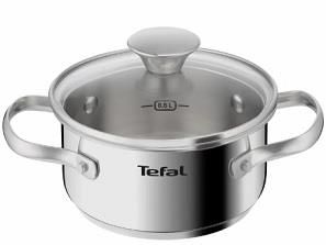 Каструля Tefal Minis, з кришкою,1л, нержавіюча сталь, скло