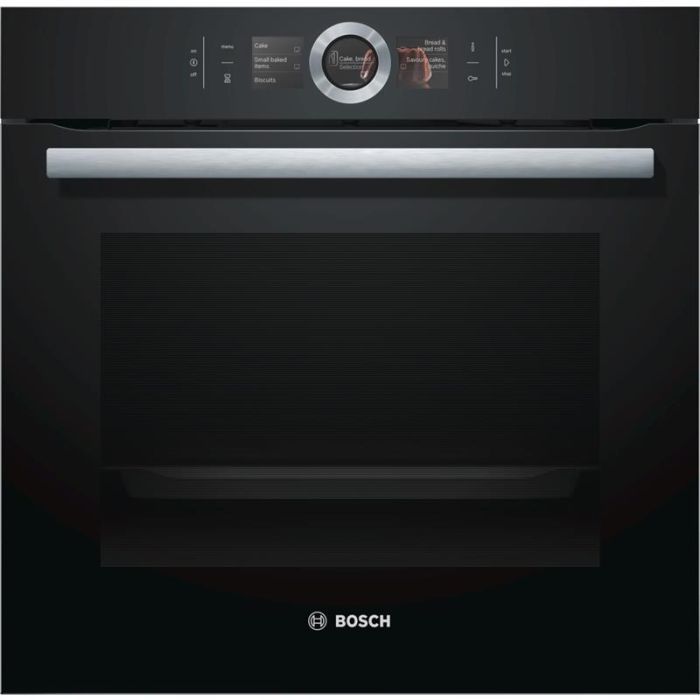 Духова шафа Bosch електрична, 71л, A+, дисплей, конвекція, піроліз, чорний