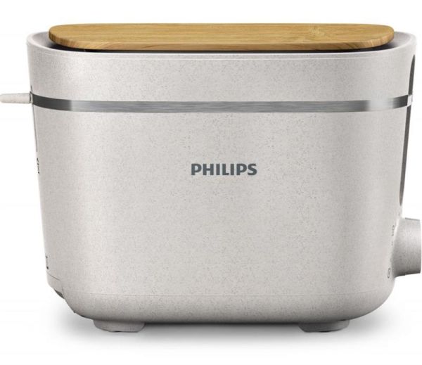 Тостер Philips Series Eco Conscious Edition 830Вт, кришка від пилу, пластик, білий