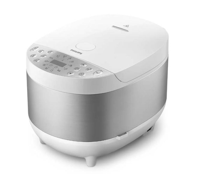 Мультиварка Philips All-in-One, 980Вт, чаша-5л, електронне керув., пластик, білий
