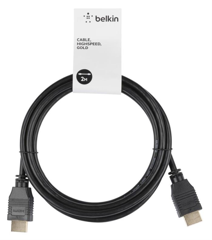 Кабель Belkin HDMI (M/M) 2м, High Speed Ethernet, чорний