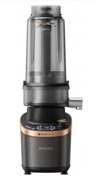 Блендер Philips стаціонарний Flip&Juice, 1500Вт, чаша-2000мл, мідно-чорний