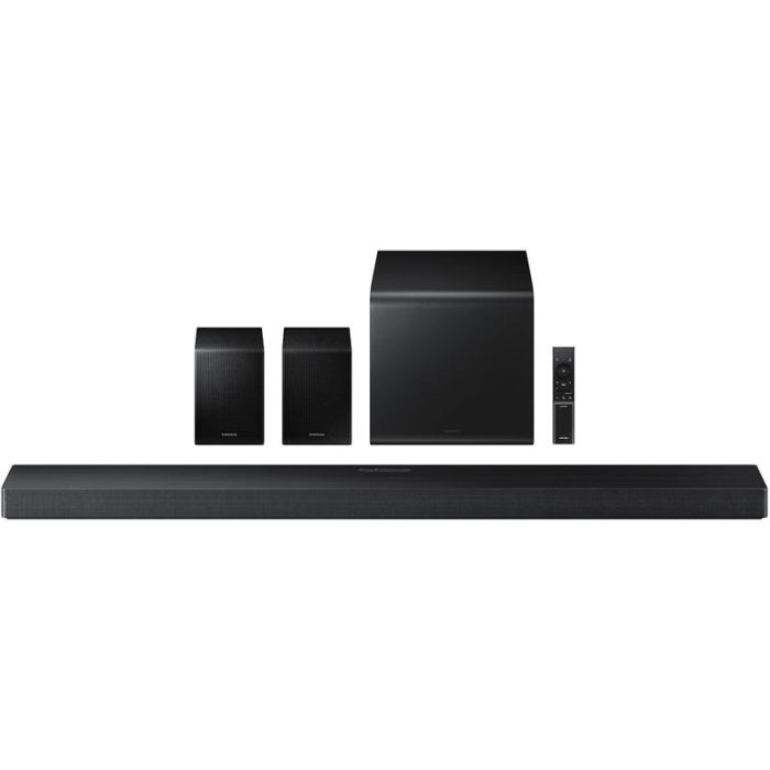 Саундбар Samsung HW-QS750F 465Вт, 5.1.2, BT, HDMI-eARC, Wi-Fi, саб, Dolby Atmos, чорний