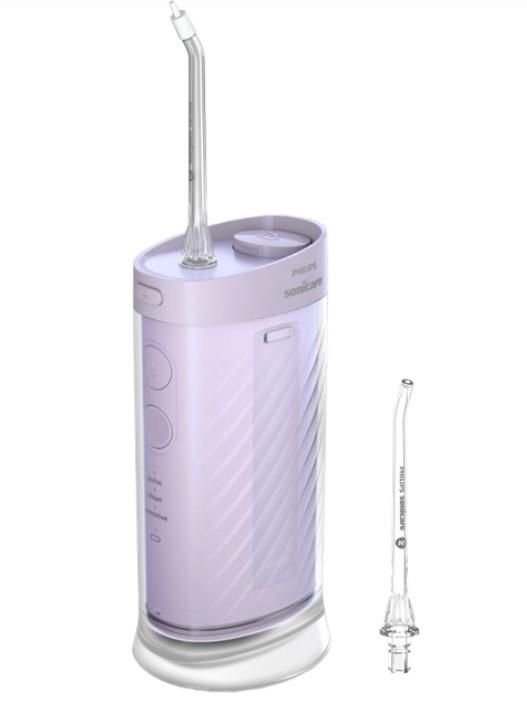 Іригатор Philips портативний Sonicare Compact Flosser 1000, чаша 200 мл, складний, фіолетовий