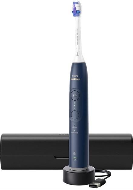 Щітка зубна електр. Philips, Sonicare 6100 Series, 62т. колив/хв, насадок-1, футляр, синій