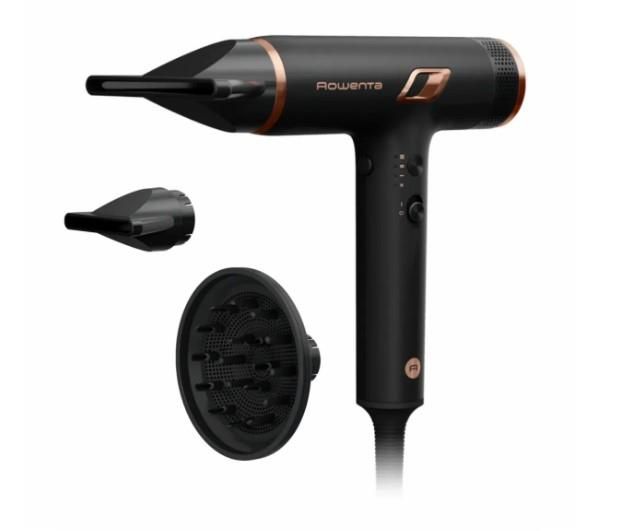 Фен Rowenta T-Shape Maestria Nano, 1700Вт, 3 режими, дифузор, іоніз-я, хол. обдув, чорний