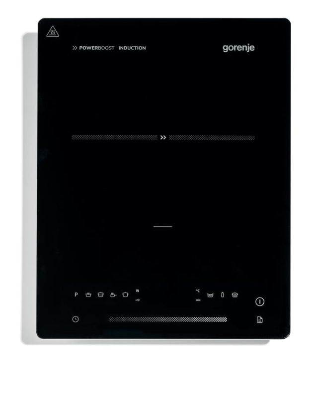 Плитка настільна Gorenje індукційна, конфорок - 1 на 2кВт, керування - сенсорне, чорний