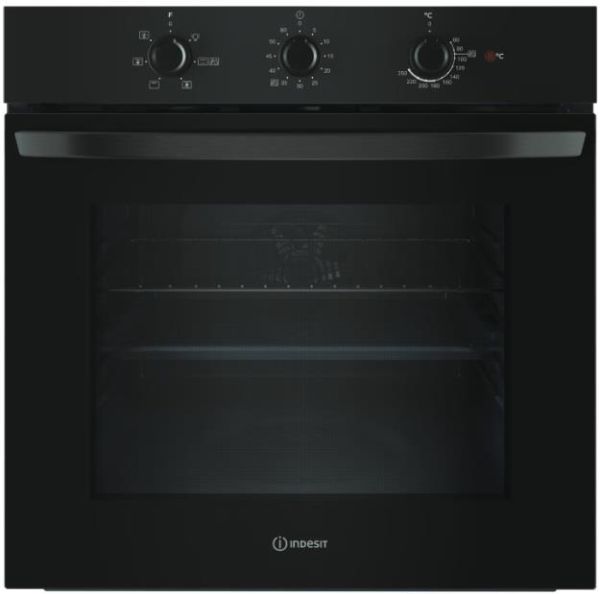 Духова шафа Indesit електрична, 66л, A, конвекція, чорний