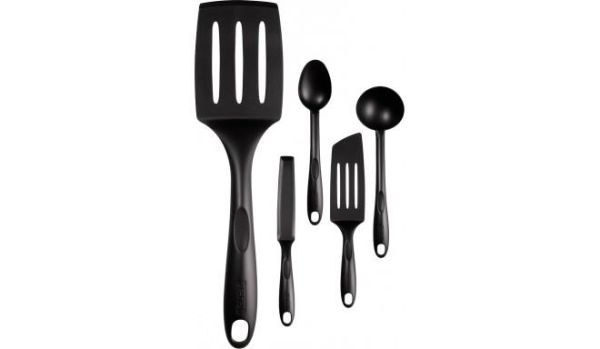 Набір кухонних аксесуарів Tefal Bienvenue, 5шт, пластик, чорний