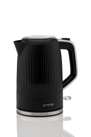 Електрочайник Gorenje 1.7л, Strix-контроль, чорний матовий