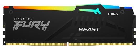 Пам'ять ПК Kingston DDR5 64GB KIT (32GBx2) 5200 FURY Beast RGB