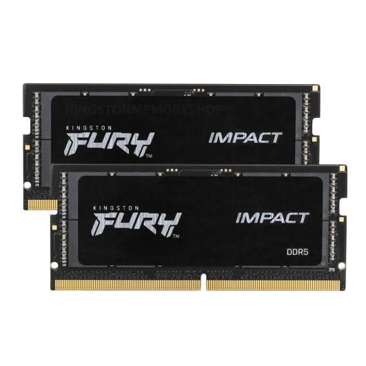 Пам'ять ноутбука Kingston DDR5 64GB KIT (32GBx2) 5600 FURY Impact PnP