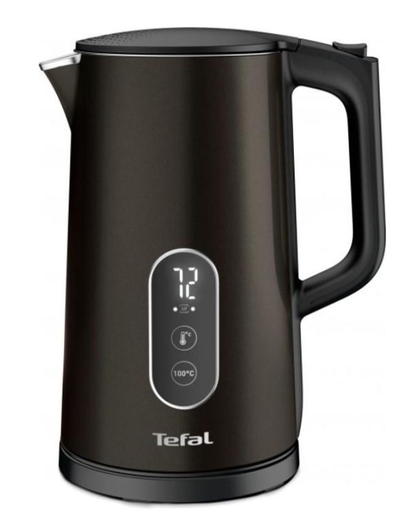 Електрочайник Tefal Digital 1.7л, з подвійними стінками, 5 темп.реж, чорний