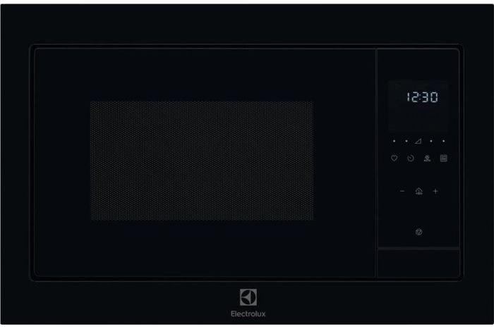 Мікрохвильова піч Electrolux вбудована, 25л, електрон. керування, 900Вт, гриль, дисплей, чорний