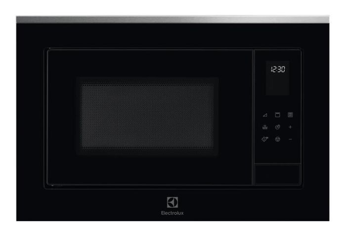 Мікрохвильова піч Electrolux вбудована, 25л, електрон. керування, 900Вт, гриль, дисплей, чорний