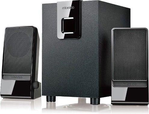 Акустична система MICROLAB M-100 2.1, 10W, mini-jack, чорний