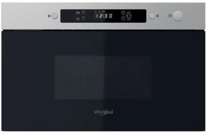 Мікрохвильова піч Whirlpool вбудована, 22л, електронне упр., 750Вт, дисплей, нерж