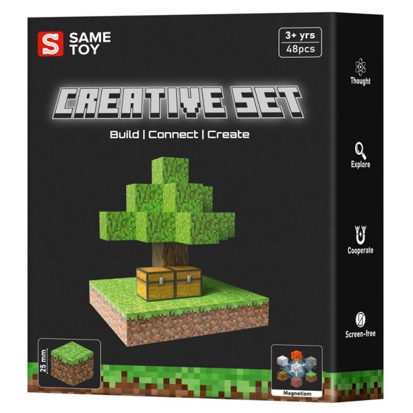 Конструктор магнітний Same Toy Creative Set Skyblock 48ел