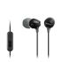 Навушники In-ear Sony MDR-EX15AP 3.5 mini-jack, Mic, Чорний