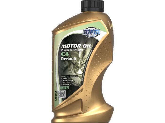Олива моторна MPM Premium Synthetic C4 Renault 5W-30 1л (05001C4)