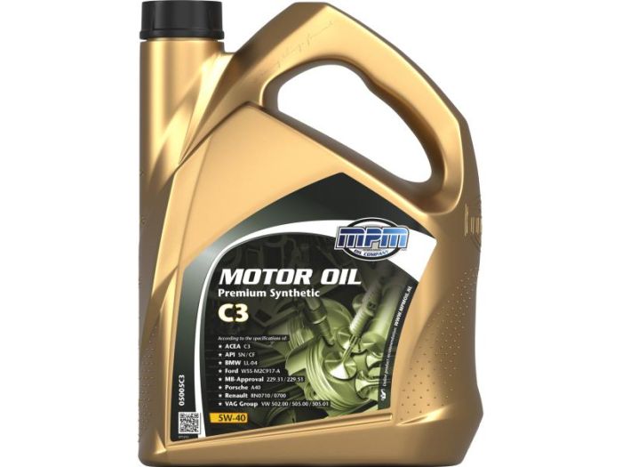 Олива моторна MPM Premium Synthetic C3 5W-40 5л (05005C3)