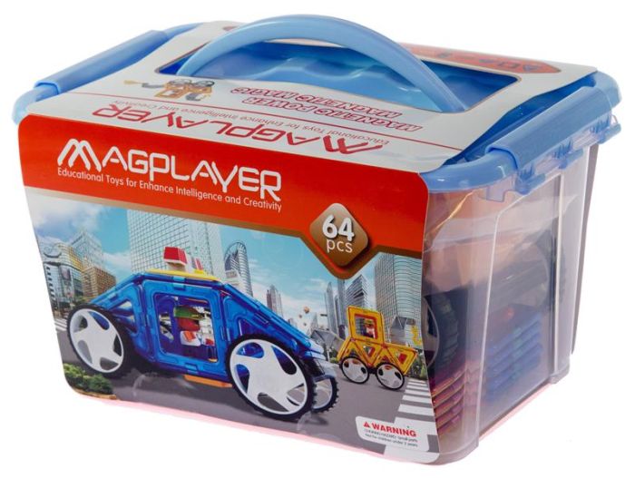 Конструктор Magplayer магнітний набір 64ел