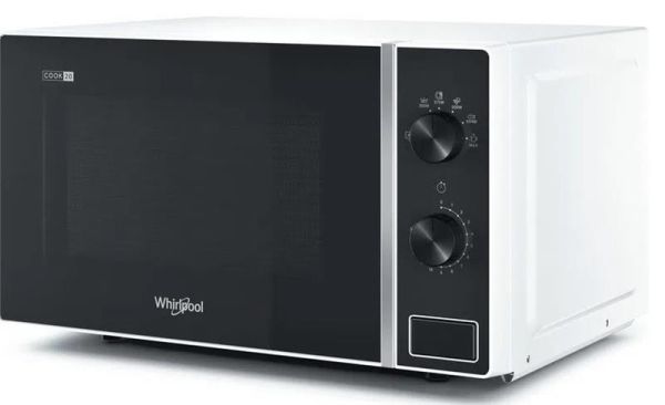 Мікрохвильова піч Whirlpool, 20л, мех. керув., 700Вт, білий