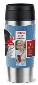 Термочашка Tefal Travel Mug Classic Twist, 360мл, нержавіюча сталь, блакитний