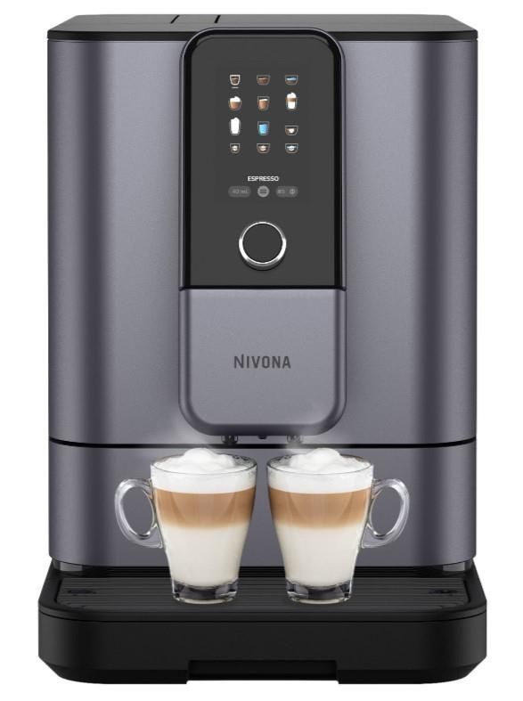 Кавомашина Nivona CafeRomatica, 1.8л, зерно+мелена, автомат.капуч, дисплей, авторецептів -9, пригот, холодної кави, перлинно-блакитний
