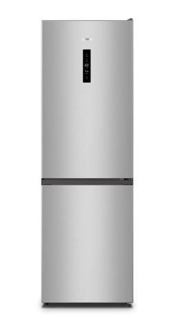 Холодильник з нижн. мороз. камерою Gorenje, 185х60х60см, 2 двері, 210(110)л, А++, NoFrost Plus, Зона св-ті, Зовн. Диспл, сірий