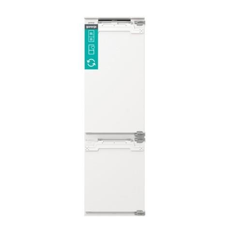 Холодильник Gorenje вбудований з нижн. мороз., 177x69x55см, 2 двері,252(76)л, А+, NF+, Зона св-ті, Диспл, Wi-Fi, Біли