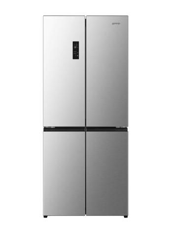 Холодильник SBS Gorenje, 190х65х80см, 4 двері, 311(149)л, А+, NoFrost+, Інвертор , Зона св-ті, Диспл, нерж