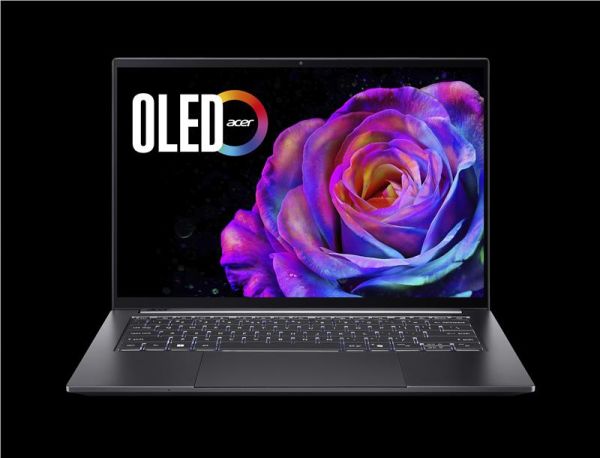 Ноутбук Acer Swift X 14 SFX14-61G 14.5" 2.8K OLED, AMD R7-350, 32GB, F1TB, NVD5060-8, Win11, сірий