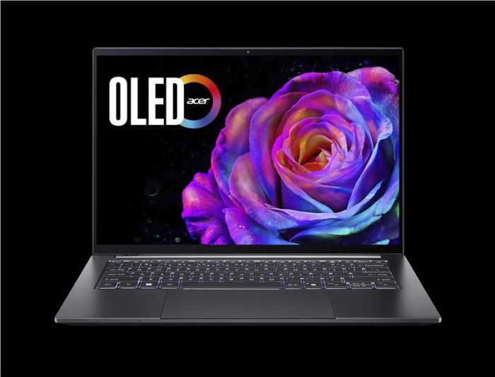 Ноутбук Acer Swift X 14 SFX14-61G 14.5" 2.8K OLED, AMD R7-350, 32GB, F1TB, NVD5060-8, Win11, сірий