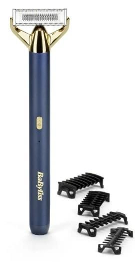 Тример Babyliss X- Blade Super-X Metal, для вусів та бороди, акум., насадок-4, кейс, підставка, сталь, синій